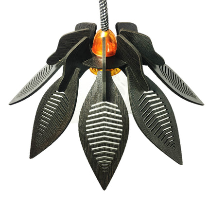 US DZIRE 135 Wooden Pendant Lamp,Wooden Ceiling Lamp,Wooden Hanging Lamp,Handicrafted Home Decore Chandelier