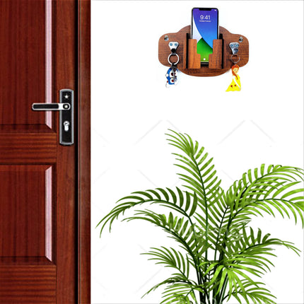 US DZIRE™ 1052 Decorative Key Hanger (Brown) Wood Key Holder