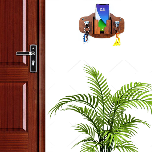 US DZIRE™ 1052 Decorative Key Hanger (Brown) Wood Key Holder