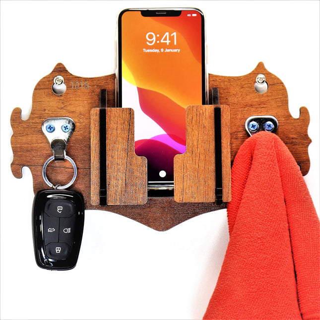 US DZIRE™ 1016 Wooded key holder Sweet Home Flower Wood Key Holder