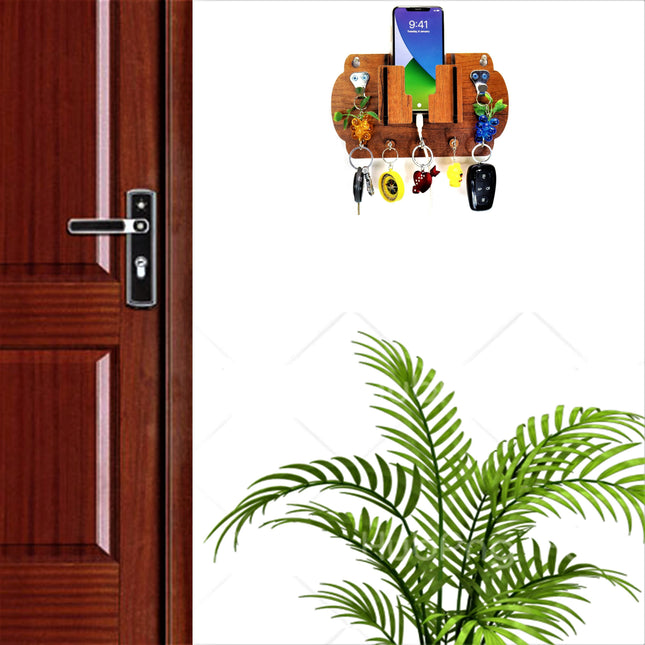 US DZIRE™ 1061 Wooded key holder Sweet Home Flower Wood Key Holder