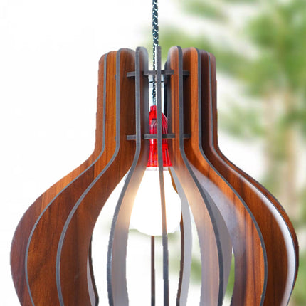 US DZIRE 454 Wooden Ceiling Pendant Light Shade  Chandelier Style.