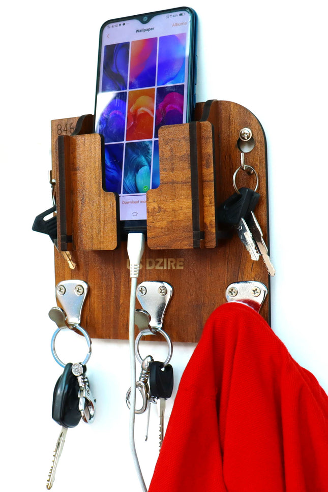 US DZIRE™ 846 Wooded key holder Sweet Home Flower Wood Key Holder