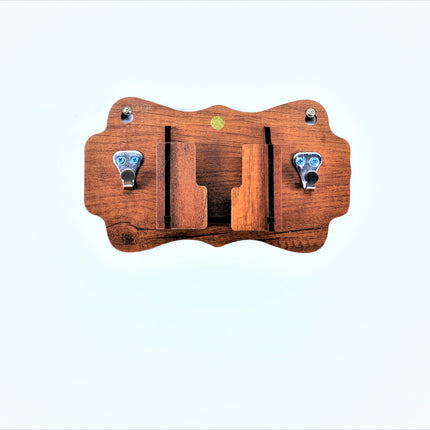 US DZIRE™ 1050 Decorative Key Hanger (Brown) Wood Key Holder