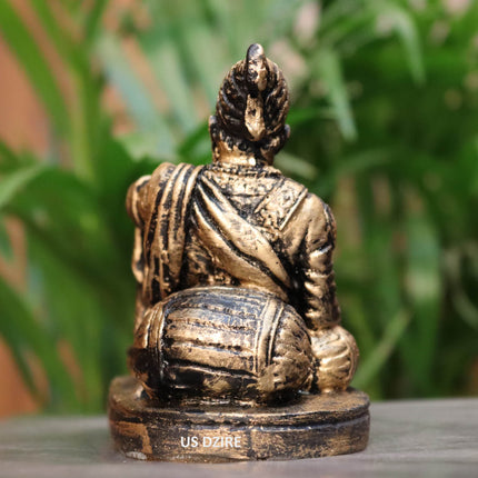US DZIRE ™ 907 Chatrapati Shivaji Maharaj Idols Handcraft statue For Car Dashboard, Table,Puja ghar,mandir murti & office Figurines Decorative Showpiece Decorative Showpiece - 8.5 cm  (Polyresin, Gold, Black)