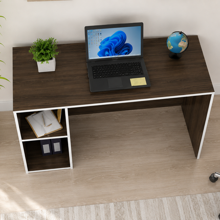 Engineered Wood Computer Study Table with Storage Shelf for Home Office Desk