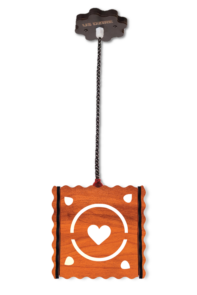 US DZIRE™ 588 Wooden Style Hanging Lamp Creative Pendant Light Lamp for Room,Foyer,Hallway Pendants Ceiling Lamp