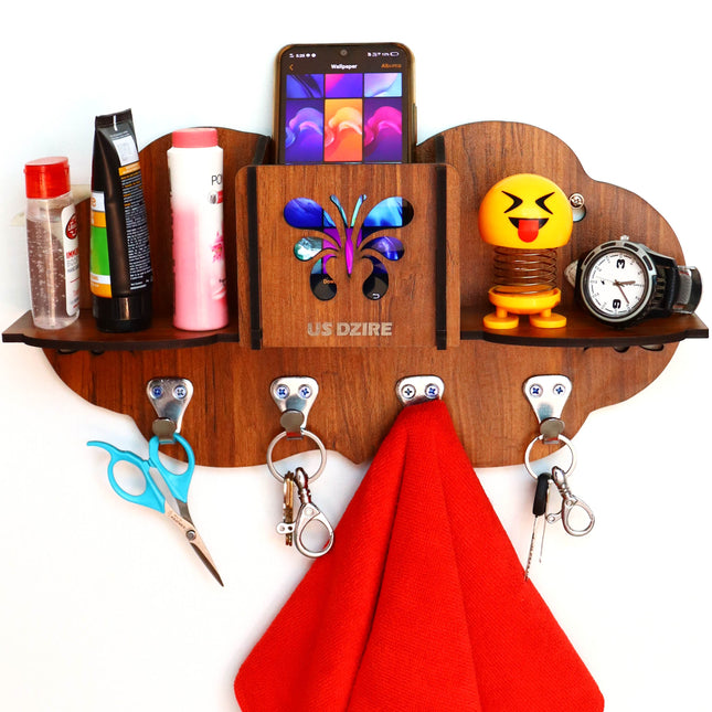 US DZIRE™ 852 Premium Key Holder For Home & Office Wood Key Holder