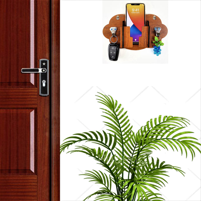 US DZIRE™ 1059  Wooded key holder Sweet Home Flower Wood Key Holder