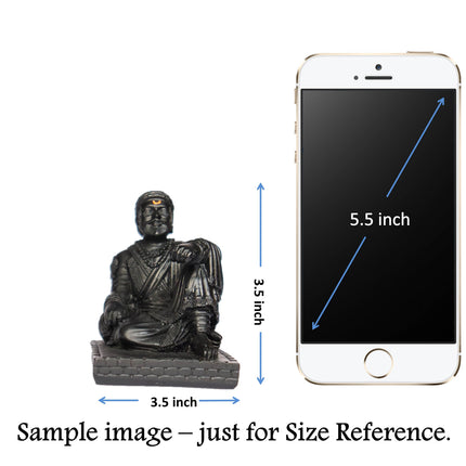 US DZIRE ™ 901 Chhatrapati Shivaji Maharaj Maratha King Statue Decorative Showpiece -  8.5 cm  (Polyresin, Gold, Black)