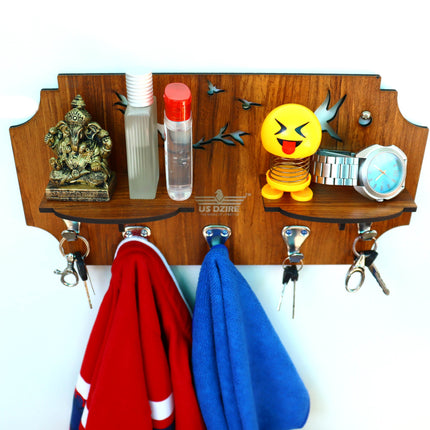 US DZIRE™ 807 Premium Key Holder For Home & Office Wood Key Holder