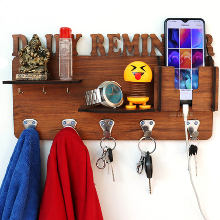 US DZIRE™ 819 Premium Daily Remaider Key Holder For Home & Office Wood Key Holder