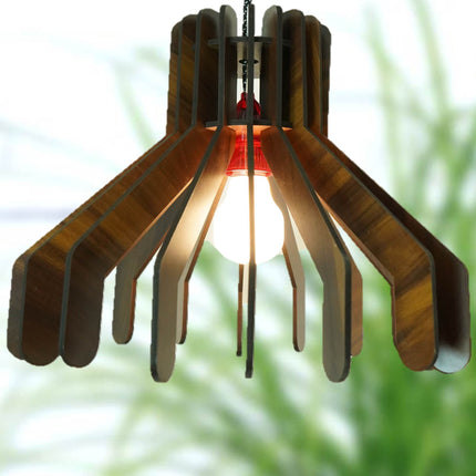 US DZIRE 453 Wooden Ceiling Pendant Light Shade  Chandelier Style.
