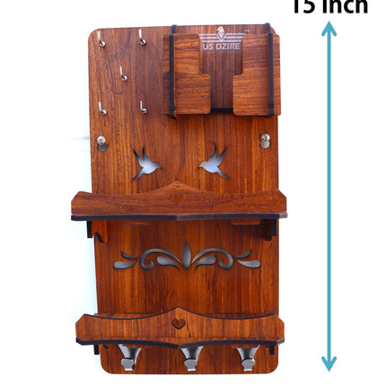 US DZIRE™ 812 Premium Key Holder For Home & Office Wood Key Holder