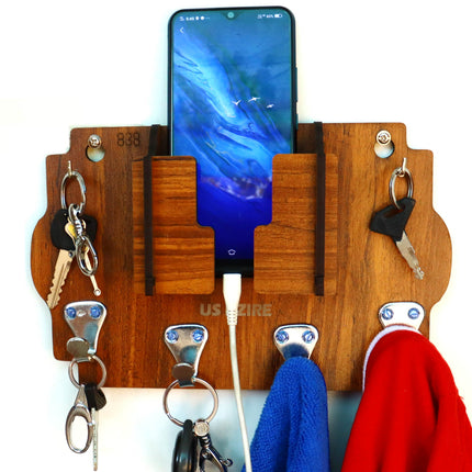 US DZIRE™ 838 Wooded key holder Sweet Home Flower Wood Key Holder