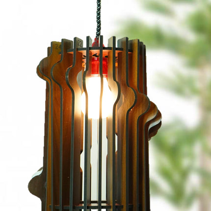 US DZIRE™ 465 Wooden Ceiling Pendant Light Shade  Chandelier Style.