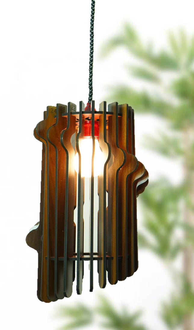 US DZIRE™ 465 Wooden Ceiling Pendant Light Shade  Chandelier Style.