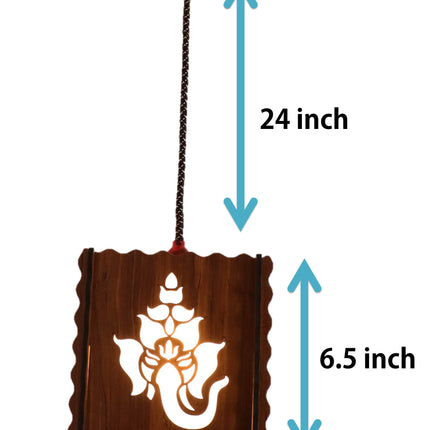 US DZIRE ™ 504 Fancy Wooden Ceiling Lights,Hanging Lamps,( With Gold Bulb )Ceiling Lamp pendant lamp shade For Living Room,Bedroom,Lobby,office,Restaurant,Dining Hall,Home decoration