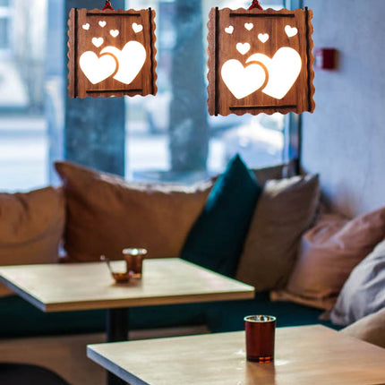 US DZIRE™ 502 Wooden Ceiling Pendant Light Shade  Chandelier Style.