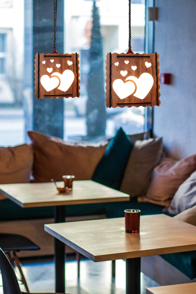 US DZIRE™ 502 Wooden Ceiling Pendant Light Shade  Chandelier Style.
