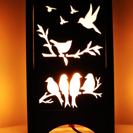 US DZIRE ™ 606 Wooden LED Table Lamp With Creative Design,Suitable for Bedside,Drawing room,Lobby Etc Table Lamp