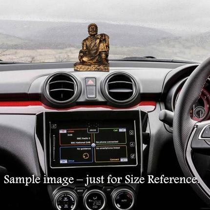 US DZIRE ™ 900 Chatrapati Shivaji Maharaj Idols Handcraft statue For Car Dashboard, Table,Puja ghar,mandir murti & office Figurines Decorative Showpiece Decorative Showpiece - 8.5 cm  (Polyresin, Gold, Black)