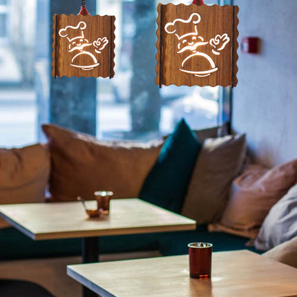 US DZIRE™ 520 Wooden Ceiling Pendant Light Shade  Chandelier Style.