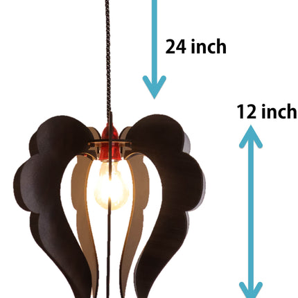 US DZIRE 458 Hanging Ceiling Decorative Roof Light Lamp for Home, Living Rooms, Bedroom, Hall, Indoor Outdoor (Bulb Included) Chandelier Ceiling Lamp
