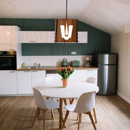 US DZIRE™501 Wooden Ceiling Pendant Light Shade  Chandelier Style