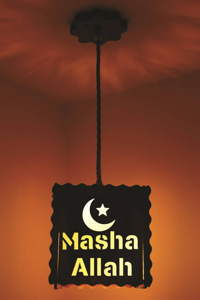 US DZIRE™ 599 Wooden Style Hanging Lamp Creative Pendant Light Lamp for Room,Foyer,Hallway Pendants Ceiling Lamp