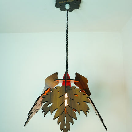 US DZIRE 161 Wooden Ceiling Pendant Light Shade Hand Weave Chandelier Style.