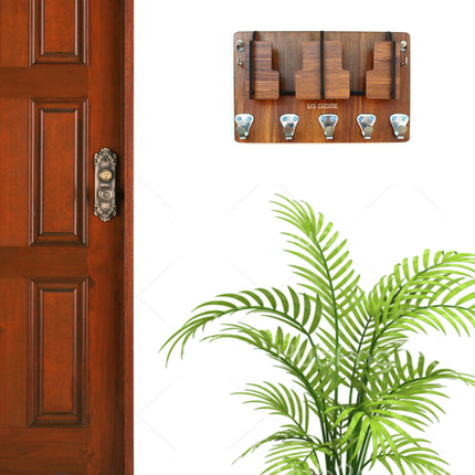 827 Antique Mobile Charging Stand Key Holder, Cloth Hanger Suitable for Wall Home Living Room, Key & Mobile Holder
