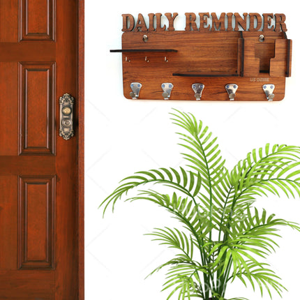 US DZIRE™ 819 Premium Daily Remaider Key Holder For Home & Office Wood Key Holder