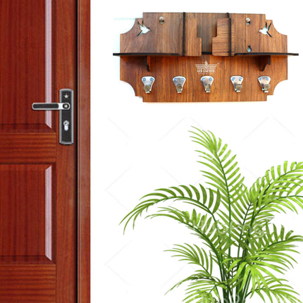US DZIRE™ 809 Wooded key holder Sweet Home Flower Wood Key Holder