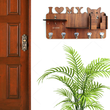 US DZIRE™ 821 Premium Key Holder For Home & Office Wood Key Holder