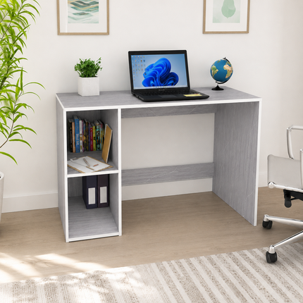 Study Laptop Computer Table with Storage Shelf for Home Office, Students & Work