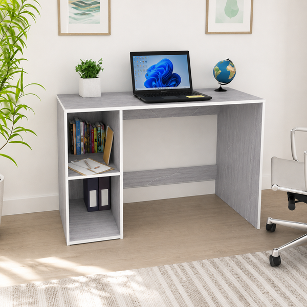 Study Laptop Computer Table with Storage Shelf for Home Office, Students & Work
