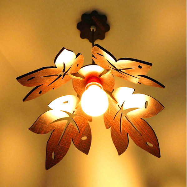 US DZIRE 162 Wooden  Ceiling Pendant Light Shade Hand Weave Chandelier Style