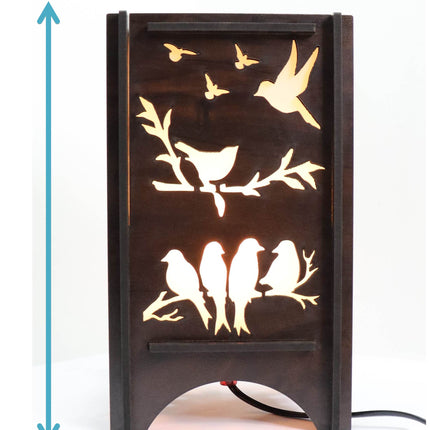 US DZIRE ™ 606 Wooden LED Table Lamp With Creative Design,Suitable for Bedside,Drawing room,Lobby Etc Table Lamp
