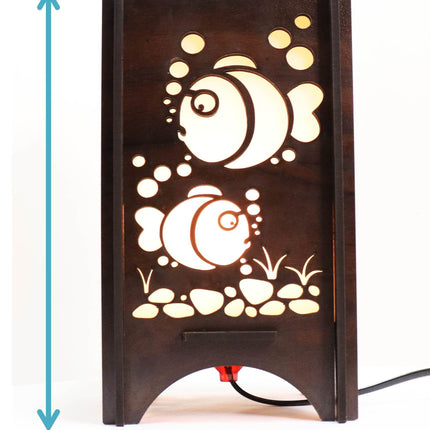 US DZIRE™ 612 Homes Decoretive Fish Tipe Table Light Lamp Decor Items,