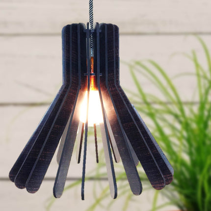 US DZIRE 152 Wood Ceiling Pendant Light Shade Hand Weave Chandelier Style