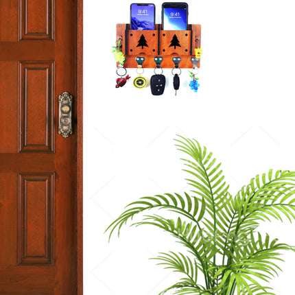 US DZIRE™ 26 Decorative Key Hanger (Brown) Wood Key Holder