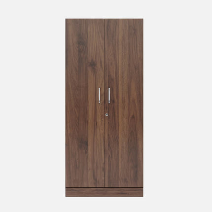 Engineered Wood 2 Door Wardrobe with Drawer for Home & Bedroom