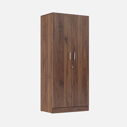 Engineered Wood 2 Door Wardrobe with Drawer for Home & Bedroom